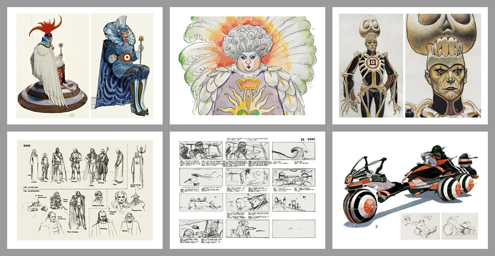 Artwork and storyboards created by the amazing Moebius