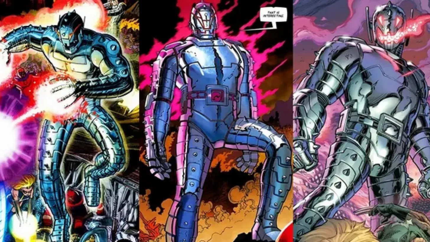 Ultron rebuilds through successive bodies in Marvel comics