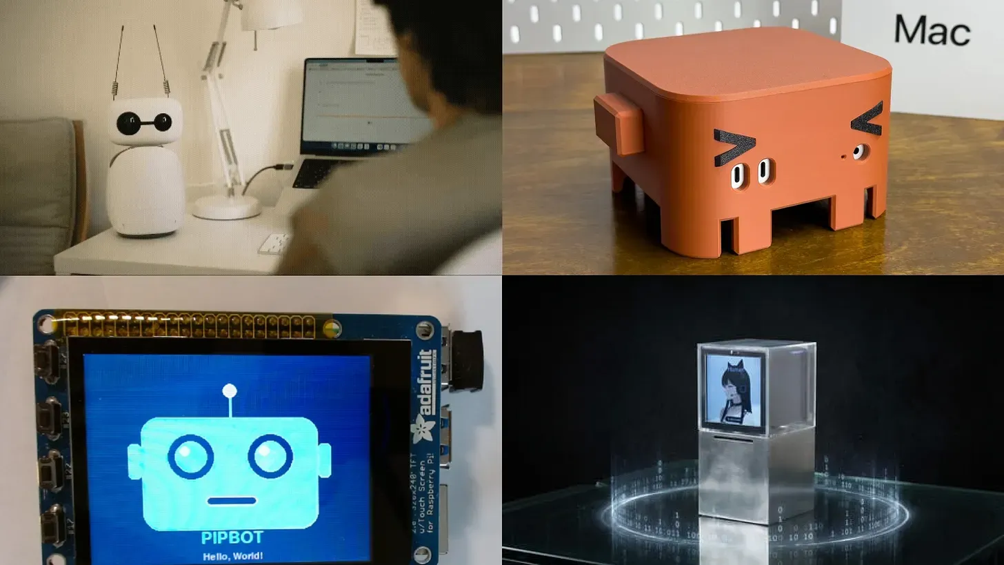 A vignette of different shells and encapsulations for AI; some more functional than others.
